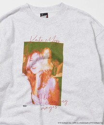 LIFE | LIFE/ライフ 別注 LIFE Kate Moss コラージュ クルーネックスウェット/ダメージ加工/ユーズド加工/ビックシルエット(Tシャツ/カットソー)