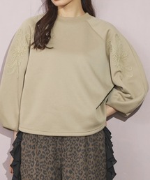 ESCAR | ■ESCAR コードモチーフ刺繍プルオーバー(Tシャツ/カットソー)