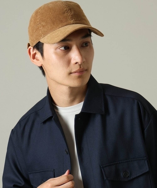 a.v.v(アーヴェヴェ)の「【NEW HATTAN】コーデュロイキャップ(キャップ・メンズ・ベージュ/グリーン/ブラック・46)」の2枚目の写真
