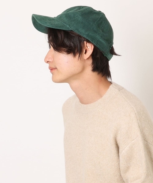 a.v.v(アーヴェヴェ)の「【NEW HATTAN】コーデュロイキャップ(キャップ・メンズ・ベージュ/グリーン/ブラック・46)」の4枚目の写真