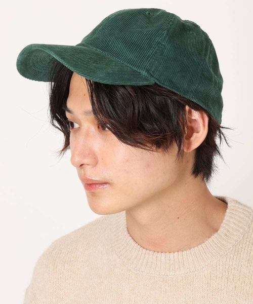 a.v.v(アーヴェヴェ)の「【NEW HATTAN】コーデュロイキャップ(キャップ・メンズ・ベージュ/グリーン/ブラック・46)」の5枚目の写真