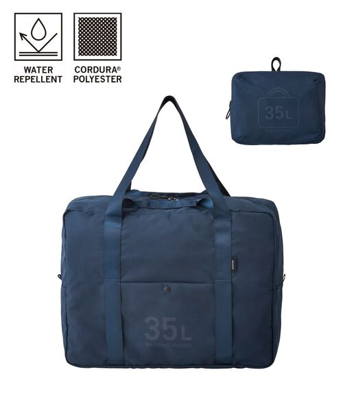 TRAVEL SHOP MILESTO(トラベルショップミレスト)の「MILESTO UTILITYポケッタブルボストンバッグ 35L(ボストンバッグ・レディース・オレンジ/ネイビー/グリーン/ブラック/グレー系その他/グレイッシュベージュ・フリ-)」の5枚目の写真