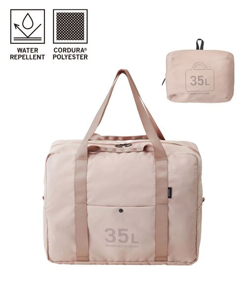 TRAVEL SHOP MILESTO(トラベルショップミレスト)の「MILESTO UTILITYポケッタブルボストンバッグ 35L(ボストンバッグ・レディース・オレンジ/ネイビー/グリーン/ブラック/グレー系その他/グレイッシュベージュ・フリ-)」の3枚目の写真