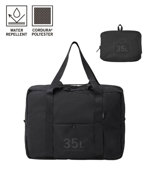 TRAVEL SHOP MILESTO(トラベルショップミレスト)の「MILESTO UTILITYポケッタブルボストンバッグ 35L(ボストンバッグ・レディース・オレンジ/ネイビー/グリーン/ブラック/グレー系その他/グレイッシュベージュ・フリ-)」の2枚目の写真