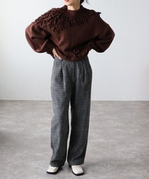 COMMRE | ツイードワイドパンツ(その他パンツ)