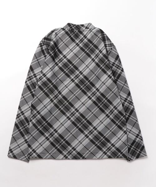 HIDEAWAYS NICOLE（ハイダウェイニコル）の「ブリスターチェックボンディング裏起毛Ｖネックプルオーバー（Tシャツ/カットソー・メンズ・ホワイト×ブラック/オフホワイト/ブラック/ブラック×ホワイト・LARGE/MEDIUM/X-LARGE）」の14枚目の写真