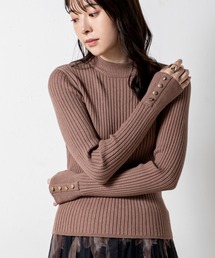 MILLION CARATS | 【ReBasic】プチハイネック袖釦ニット(ニット/セーター)
