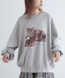 ネコプリントトレーナー