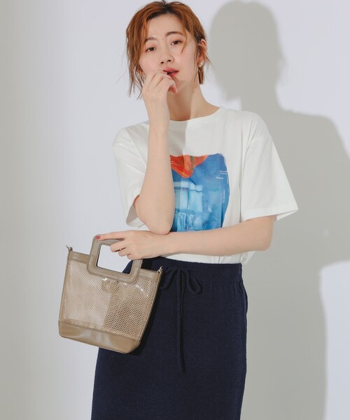 B:MING by BEAMS(ビーミングバイビームス)の「B:MING by BEAMS / メッシュ ビニール バッグ(ショルダーバッグ・レディース・ブラック/ブラウン系その他4/サックスブルー・ONE SIZE)」の6枚目の写真
