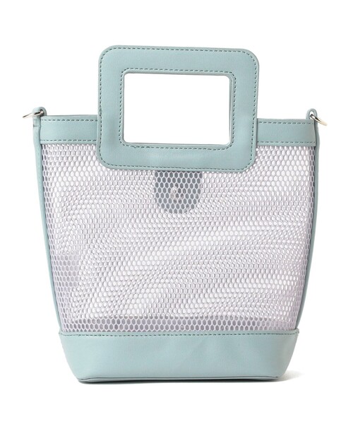 B:MING by BEAMS(ビーミングバイビームス)の「B:MING by BEAMS / メッシュ ビニール バッグ(ショルダーバッグ・レディース・ブラック/ブラウン系その他4/サックスブルー・ONE SIZE)」の17枚目の写真