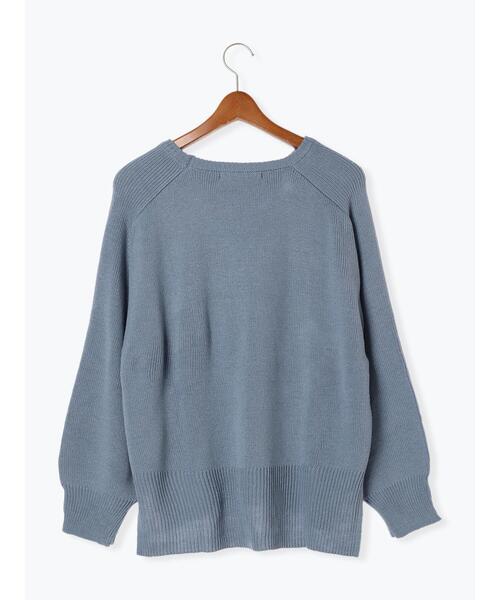 Lugnoncure（ルノンキュール）の「エンボスロゴニットプルオーバー（ニット/セーター・レディース・ブルー/チャコールグレー/オレンジ/オフホワイト・F）」の13枚目の写真