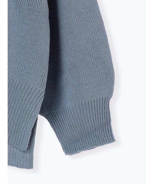 Lugnoncure（ルノンキュール）の「エンボスロゴニットプルオーバー（ニット/セーター・レディース・ブルー/チャコールグレー/オレンジ/オフホワイト・F）」の15枚目の写真