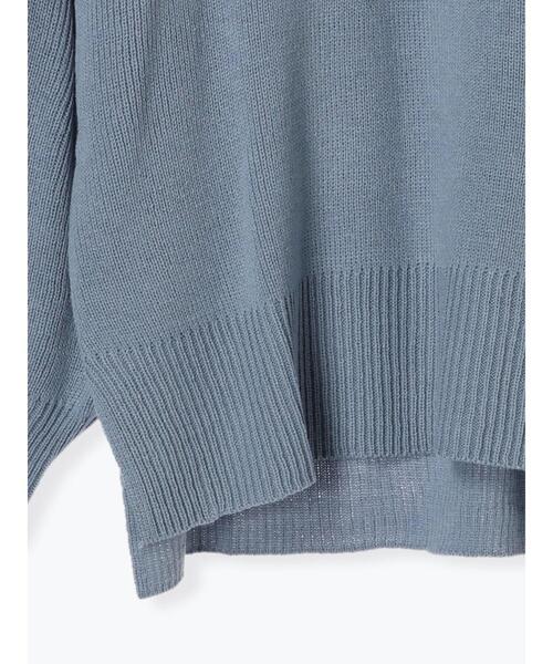 Lugnoncure（ルノンキュール）の「エンボスロゴニットプルオーバー（ニット/セーター・レディース・ブルー/チャコールグレー/オレンジ/オフホワイト・F）」の16枚目の写真