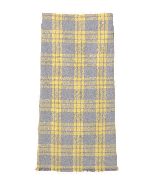 Settimissimo(セッティミッシモ)の「チェック フリンジヘム ナロースカート タイト(スカート・レディース・イエロー/ネイビー・M)」の15枚目の写真