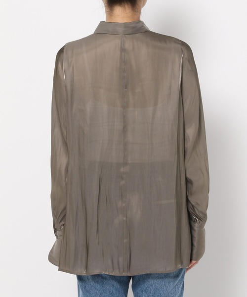 LOWRYS FARM(ローリーズファーム)の「グリッターシャツLS 977230(シャツ/ブラウス・レディース・アイボリー/チャコールグレー/グリーン・FREE)」の16枚目の写真