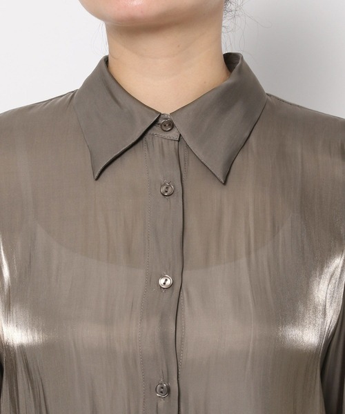 LOWRYS FARM(ローリーズファーム)の「グリッターシャツLS 977230(シャツ/ブラウス・レディース・アイボリー/チャコールグレー/グリーン・FREE)」の17枚目の写真