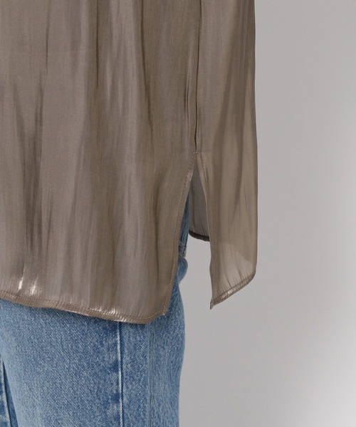 LOWRYS FARM(ローリーズファーム)の「グリッターシャツLS 977230(シャツ/ブラウス・レディース・アイボリー/チャコールグレー/グリーン・FREE)」の19枚目の写真