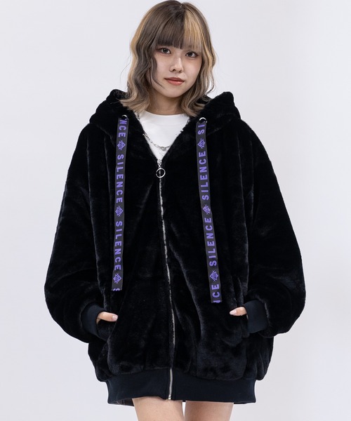 【定価50万円超！】AKM　 ラビットファーパーカー黒 セール】【31】【25AW新色追加】うさ耳 ファーパーカー（パーカー