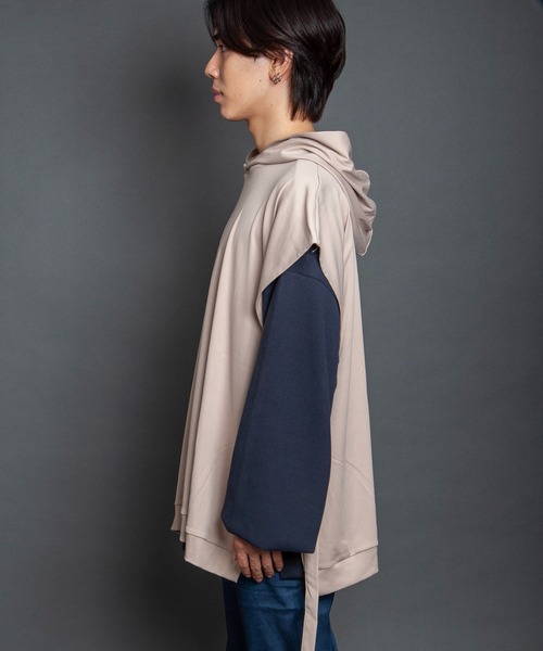 GGD SELECT（ジージーディー　セレクト）の「ワイドシルエットフードベスト（ベスト・メンズ・ベージュ系その他/カーキ・L/M）」の15枚目の写真