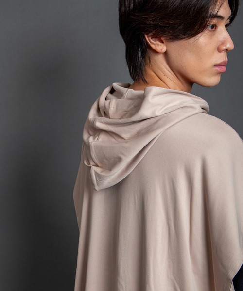 GGD SELECT（ジージーディー　セレクト）の「ワイドシルエットフードベスト（ベスト・メンズ・ベージュ系その他/カーキ・L/M）」の3枚目の写真