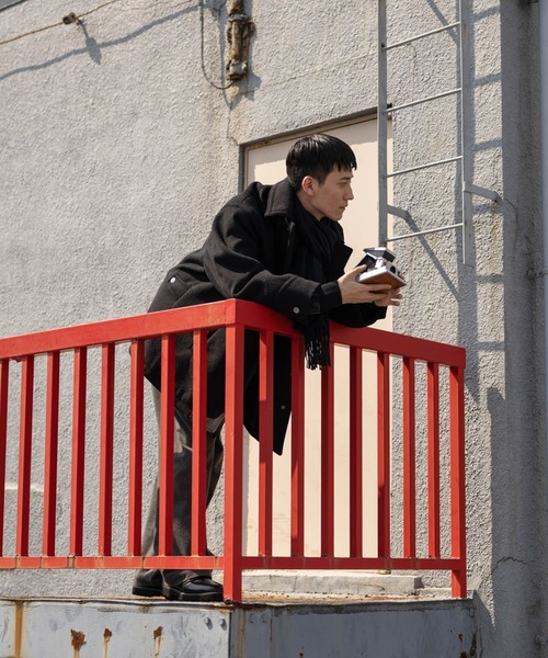 niko and...（ニコアンド）の「起毛ハーフコート（その他アウター・メンズ・ベージュ/ブラック・MEDIUM/LARGE）」の15枚目の写真