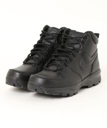 NIKE | NIKE ナイキ MANOA LEATHER【撥水】メンズスニーカーブーツ スノトレ ハイカット(マノアレザー) 454350 003 ブラック/ブラック/ブラック(スニーカー)