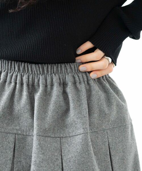 WEGO（ウィゴー）の「WEGO/ボックスプリーツスカパン（スカート・レディース・杢グレー/ブラック・FREE）」の20枚目の写真