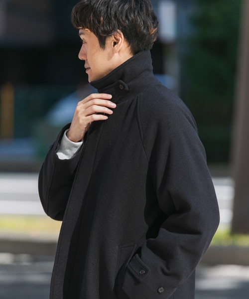 ニットメルトンパデットバルマカンコート