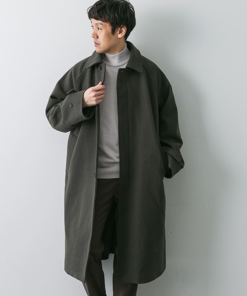 ニットメルトンパデットバルマカンコート