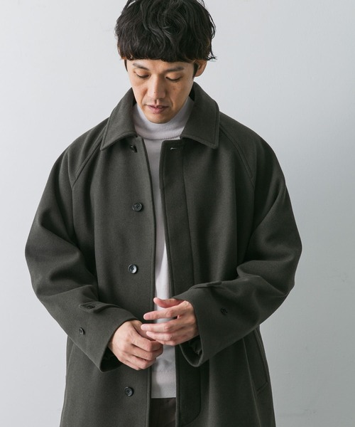 ニットメルトンパデットバルマカンコート