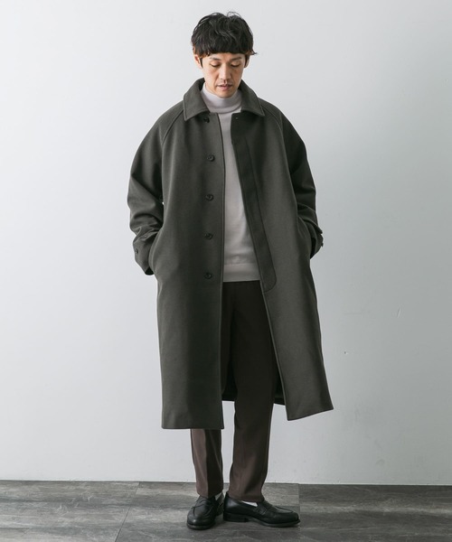 ニットメルトンパデットバルマカンコート