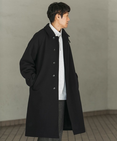 ニットメルトンパデットバルマカンコート