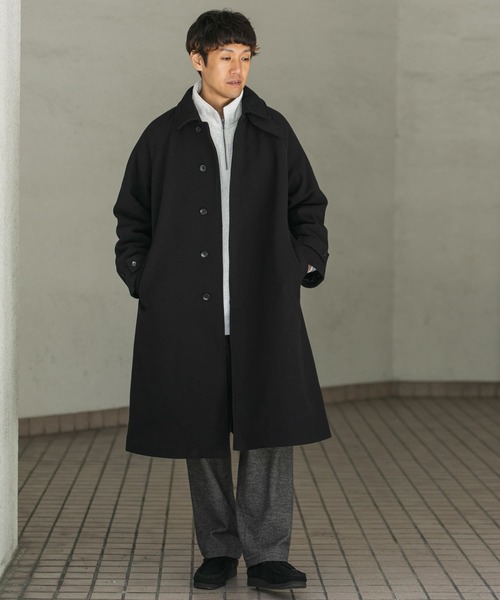 ニットメルトンパデットバルマカンコート