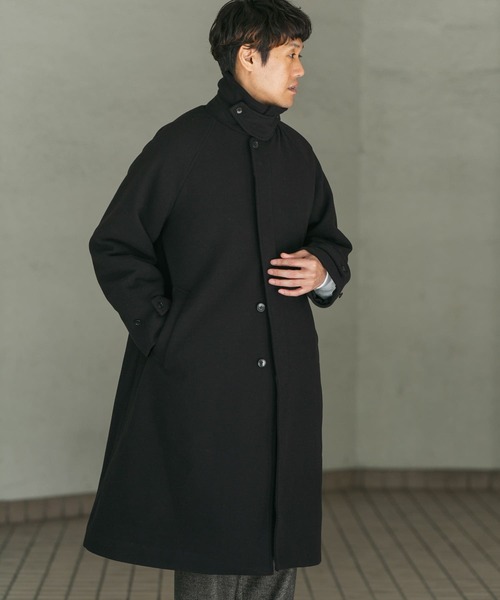 ニットメルトンパデットバルマカンコート