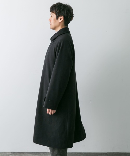 URBAN RESEARCH DOORS（アーバンリサーチドアーズ）の「ニットメルトン パデット バルマカンコート（その他アウター・メンズ・モカ/カーキ/ブラック・MEDIUM/LARGE）」の22枚目の写真