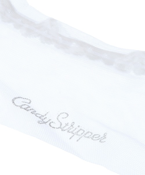 Candy Stripper（キャンディストリッパー）の「FANCY RIBBON SHEER HIGH ソックス（ソックス/靴下・レディース・ブラック/ミント/オフホワイト・FREE）」の9枚目の写真