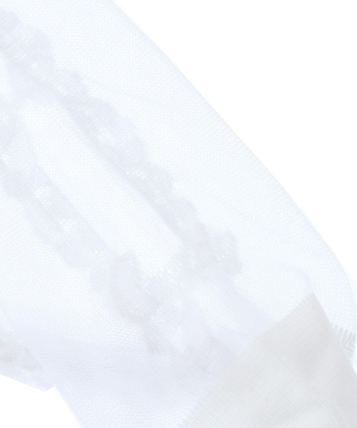 Candy Stripper（キャンディストリッパー）の「FANCY RIBBON SHEER HIGH ソックス（ソックス/靴下・レディース・ブラック/ミント/オフホワイト・FREE）」の8枚目の写真