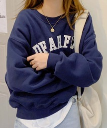 MAISON DE THERESE（メゾン ド テレーズ）の「ビッグサイズロゴスウェット カレッジロゴトレーナー（スウェット）」