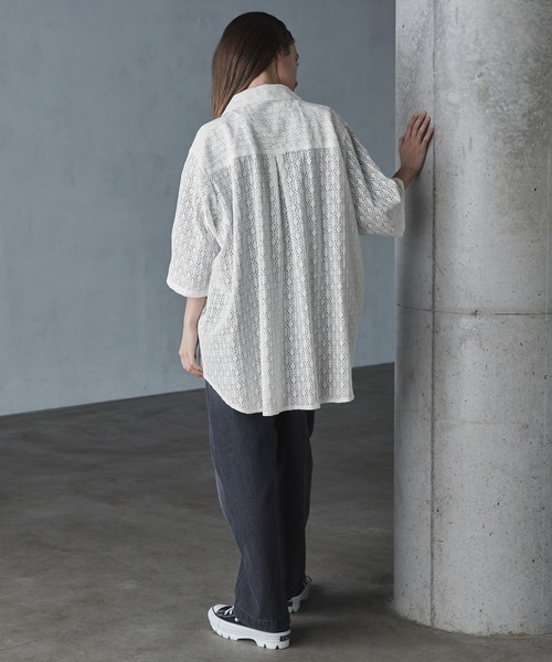 SERACE（セラス）の「【SERACE】Oversize open collar short