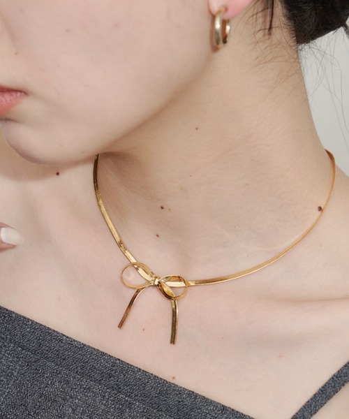 Aunt Marie's（アントマリーズ）の「リボンスネークチェーンネックレス（ネックレス・レディース・ゴールド/シルバー・FREE）」の20枚目の写真