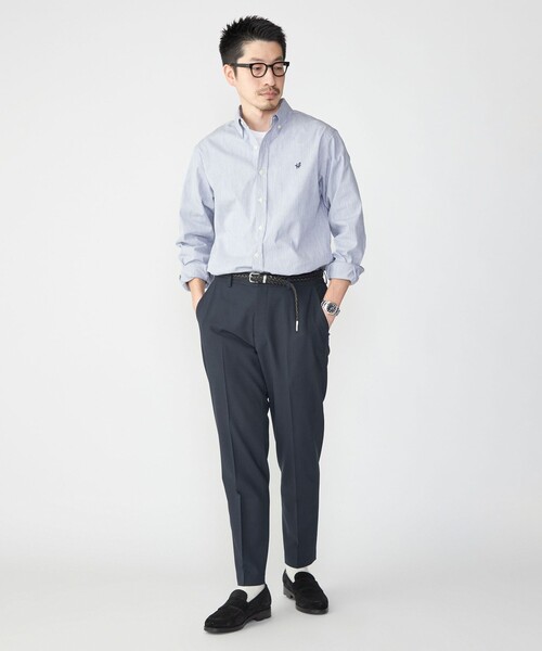SHIPS(シップス)の「【WEB限定】SHIPS: MADE IN JAPAN ワンポイント コードレーンボタンダウンシャツ(シャツ/ブラウス・メンズ・ブルー/ネイビー・SMALL/LARGE/X-LARGE/MEDIUM)」の19枚目の写真