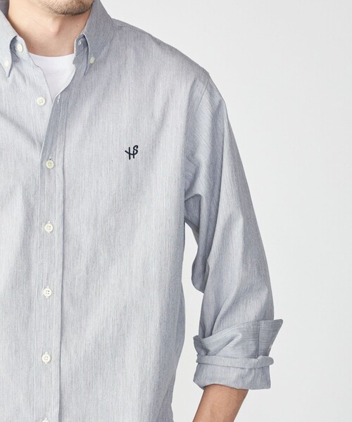 SHIPS(シップス)の「【WEB限定】SHIPS: MADE IN JAPAN ワンポイント コードレーンボタンダウンシャツ(シャツ/ブラウス・メンズ・ブルー/ネイビー・SMALL/LARGE/X-LARGE/MEDIUM)」の6枚目の写真