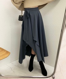 ランダムへムラップマキシスカート