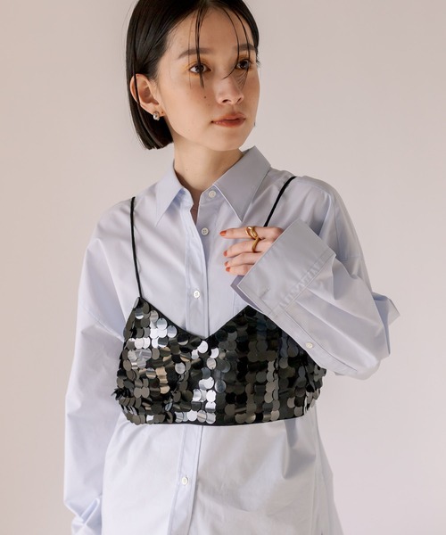 RIVE DROITE（リヴドロワ）の「スパンコールビスチェ（キャミソール・レディース・ブラック・FREE）」の14枚目の写真