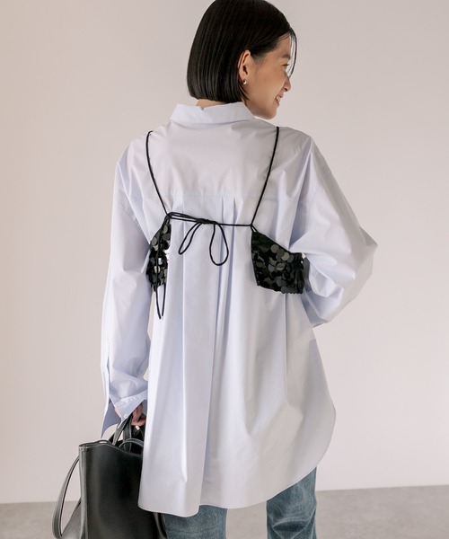 RIVE DROITE（リヴドロワ）の「スパンコールビスチェ（キャミソール・レディース・ブラック・FREE）」の5枚目の写真