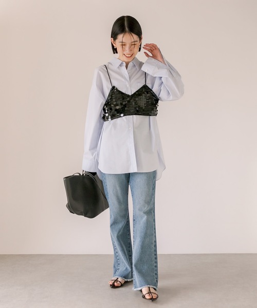 RIVE DROITE（リヴドロワ）の「スパンコールビスチェ（キャミソール・レディース・ブラック・FREE）」の10枚目の写真