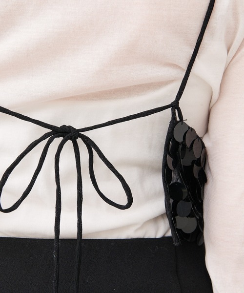 RIVE DROITE（リヴドロワ）の「スパンコールビスチェ（キャミソール・レディース・ブラック・FREE）」の16枚目の写真