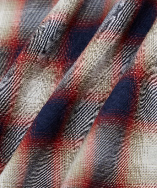 WILD LIFE TAILOR Adam et Rope'(ワイルドテーラーアダムエロペ )の「【WILD LIFE TAILOR】 ドレープチェック ロングスリーブ バンドカラーシャツ(シャツ/ブラウス・メンズ・グリーン系その他2/ブラック系その他/ベージュ系その他/ブラック系その他2・M/L)」の11枚目の写真