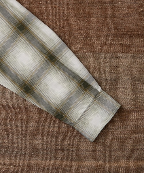 WILD LIFE TAILOR Adam et Rope'(ワイルドテーラーアダムエロペ )の「【WILD LIFE TAILOR】 ドレープチェック ロングスリーブ バンドカラーシャツ(シャツ/ブラウス・メンズ・グリーン系その他2/ブラック系その他/ベージュ系その他/ブラック系その他2・M/L)」の16枚目の写真