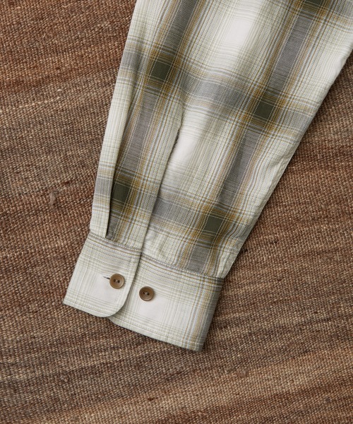 WILD LIFE TAILOR Adam et Rope'(ワイルドテーラーアダムエロペ )の「【WILD LIFE TAILOR】 ドレープチェック ロングスリーブ バンドカラーシャツ(シャツ/ブラウス・メンズ・グリーン系その他2/ブラック系その他/ベージュ系その他/ブラック系その他2・M/L)」の17枚目の写真